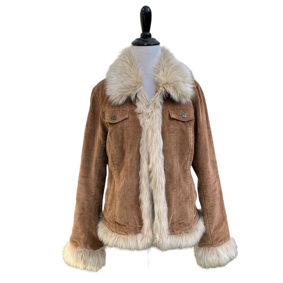 BB Dakota Jackets & Blazers - B.B. Dakota Pret A Porter Penny Lane Leather Fur Lined Vintage y2k 90s Jacket L